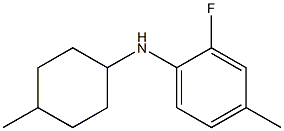 2-fluoro-4-methyl-N-(4-methylcyclohexyl)aniline Struktur