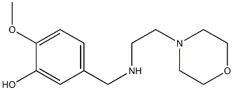 2-methoxy-5-({[2-(morpholin-4-yl)ethyl]amino}methyl)phenol Struktur