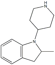 2-methyl-1-piperidin-4-ylindoline Struktur