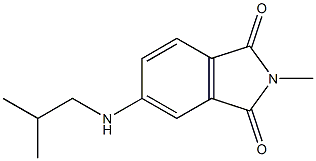 2-methyl-5-[(2-methylpropyl)amino]-2,3-dihydro-1H-isoindole-1,3-dione Struktur