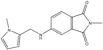 2-methyl-5-{[(1-methyl-1H-pyrrol-2-yl)methyl]amino}-2,3-dihydro-1H-isoindole-1,3-dione Struktur