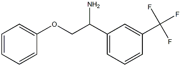 2-phenoxy-1-[3-(trifluoromethyl)phenyl]ethanamine Struktur