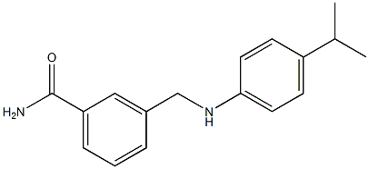 3-({[4-(propan-2-yl)phenyl]amino}methyl)benzamide Struktur