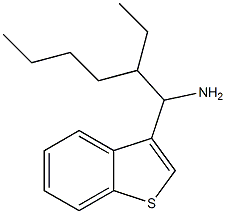 3-(1-amino-2-ethylhexyl)-1-benzothiophene Struktur