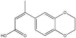 3-(2,3-dihydro-1,4-benzodioxin-6-yl)but-2-enoic acid Struktur