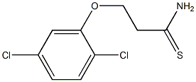 3-(2,5-dichlorophenoxy)propanethioamide Struktur