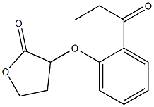 3-(2-propanoylphenoxy)oxolan-2-one Struktur