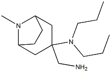 3-(aminomethyl)-8-methyl-N,N-dipropyl-8-azabicyclo[3.2.1]octan-3-amine Struktur