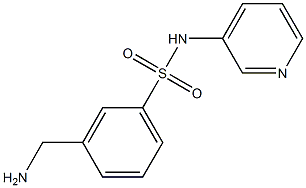 3-(aminomethyl)-N-pyridin-3-ylbenzenesulfonamide Struktur