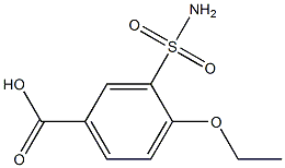 3-(aminosulfonyl)-4-ethoxybenzoic acid Struktur