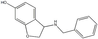 3-(benzylamino)-2,3-dihydro-1-benzofuran-6-ol Struktur