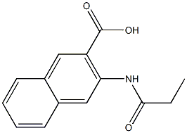 3-(propionylamino)-2-naphthoic acid Struktur