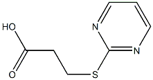 3-(pyrimidin-2-ylthio)propanoic acid Struktur