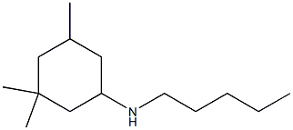 3,3,5-trimethyl-N-pentylcyclohexan-1-amine Struktur