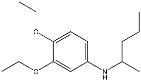 3,4-diethoxy-N-(pentan-2-yl)aniline Struktur