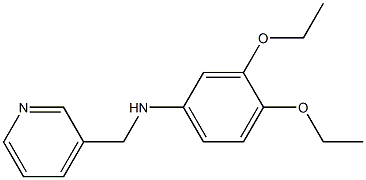 3,4-diethoxy-N-(pyridin-3-ylmethyl)aniline Struktur