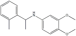 3,4-dimethoxy-N-[1-(2-methylphenyl)ethyl]aniline Struktur