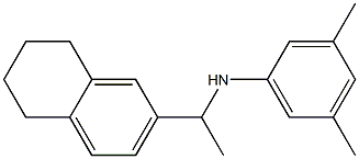 3,5-dimethyl-N-[1-(5,6,7,8-tetrahydronaphthalen-2-yl)ethyl]aniline Struktur