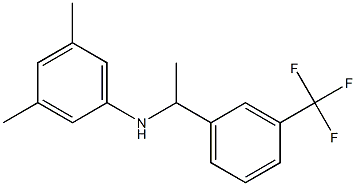 3,5-dimethyl-N-{1-[3-(trifluoromethyl)phenyl]ethyl}aniline Struktur