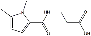 3-[(1,5-dimethyl-1H-pyrrol-2-yl)formamido]propanoic acid Struktur