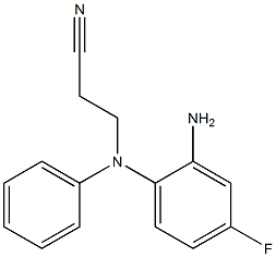 3-[(2-amino-4-fluorophenyl)(phenyl)amino]propanenitrile Struktur