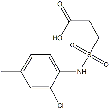 3-[(2-chloro-4-methylphenyl)sulfamoyl]propanoic acid Struktur