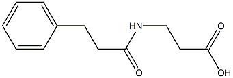 3-[(3-phenylpropanoyl)amino]propanoic acid Struktur