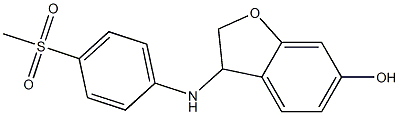 3-[(4-methanesulfonylphenyl)amino]-2,3-dihydro-1-benzofuran-6-ol Struktur