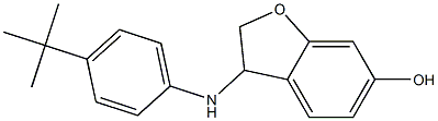 3-[(4-tert-butylphenyl)amino]-2,3-dihydro-1-benzofuran-6-ol Struktur