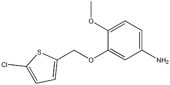 3-[(5-chlorothien-2-yl)methoxy]-4-methoxyaniline Struktur