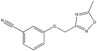 3-[(5-methyl-1,2,4-oxadiazol-3-yl)methoxy]benzonitrile Struktur