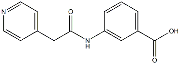 3-[(pyridin-4-ylacetyl)amino]benzoic acid Struktur