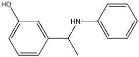 3-[1-(phenylamino)ethyl]phenol Struktur