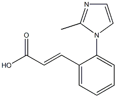 3-[2-(2-methyl-1H-imidazol-1-yl)phenyl]prop-2-enoic acid Struktur