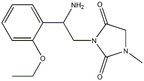 3-[2-amino-2-(2-ethoxyphenyl)ethyl]-1-methylimidazolidine-2,4-dione Struktur