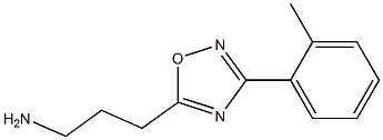 3-[3-(2-methylphenyl)-1,2,4-oxadiazol-5-yl]propan-1-amine Struktur