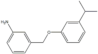 3-[3-(propan-2-yl)phenoxymethyl]aniline Struktur