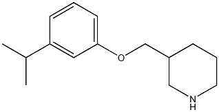 3-[3-(propan-2-yl)phenoxymethyl]piperidine Struktur