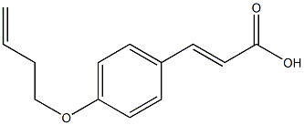 3-[4-(but-3-en-1-yloxy)phenyl]prop-2-enoic acid Struktur