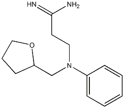 3-[phenyl(tetrahydrofuran-2-ylmethyl)amino]propanimidamide Struktur