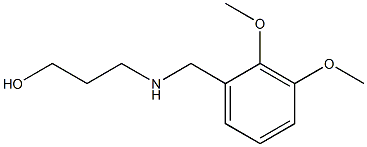 3-{[(2,3-dimethoxyphenyl)methyl]amino}propan-1-ol Struktur