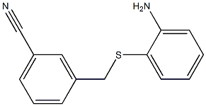 3-{[(2-aminophenyl)thio]methyl}benzonitrile Struktur