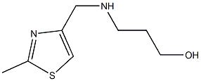 3-{[(2-methyl-1,3-thiazol-4-yl)methyl]amino}propan-1-ol Struktur