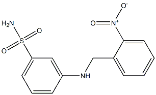 3-{[(2-nitrophenyl)methyl]amino}benzene-1-sulfonamide Struktur