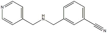 3-{[(pyridin-4-ylmethyl)amino]methyl}benzonitrile Struktur