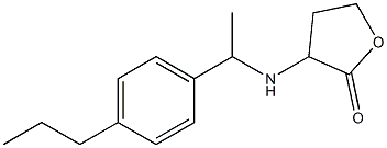 3-{[1-(4-propylphenyl)ethyl]amino}oxolan-2-one Struktur