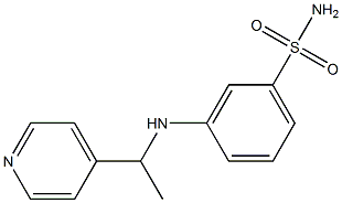 3-{[1-(pyridin-4-yl)ethyl]amino}benzene-1-sulfonamide Struktur