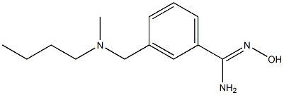 3-{[butyl(methyl)amino]methyl}-N'-hydroxybenzenecarboximidamide Struktur