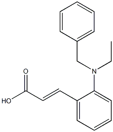 3-{2-[benzyl(ethyl)amino]phenyl}prop-2-enoic acid Struktur