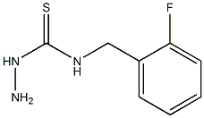 3-amino-1-[(2-fluorophenyl)methyl]thiourea Struktur